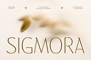 Sigmora - Modern Elegant Thin Sans, a Sans Serif Font by Typia Nesia (Thumbnail 1 of 11)