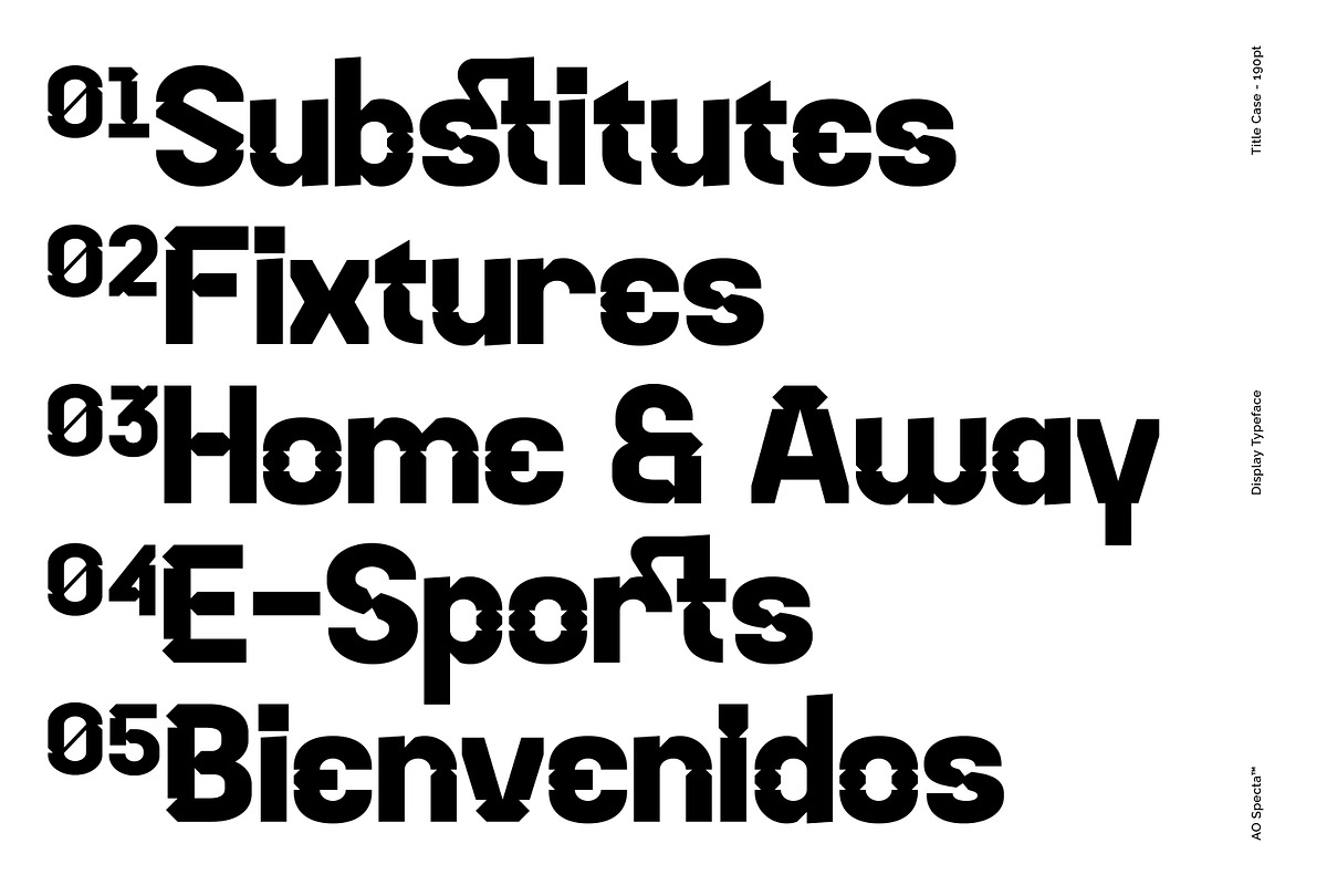 AO Specta - Display Typeface, a Sans Serif Font by OwunStudio (Photo 13 of 15)