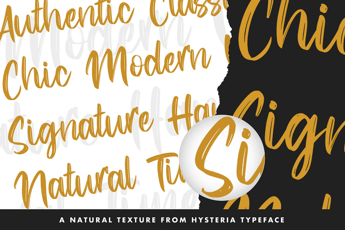 Hysteria - Stylish Script Font preview 2
