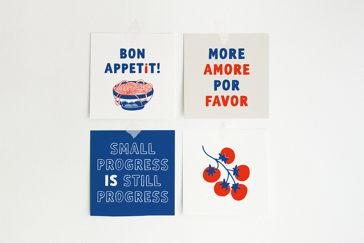 Pasta lover | Playful font, a Handwritten Font by JuliaVolkova (Photo 3 of 7)