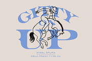 Steel Spurs: A Western Display Font, a Serif Font by DeliFreshTypeCo. (Thumbnail 3 of 9)
