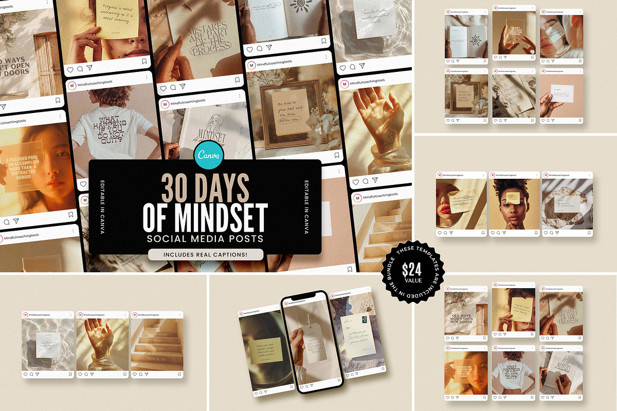 Wisdom & Mindset Quote Bundle, a Social Media Template by AndrewPixel (Photo 6 of 11)