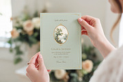 Muted Sage Green Wedding Invitation, an Invitation Template by by creative paper (Thumbnail 2 of 5)