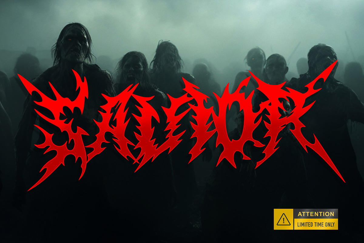 MordeR Metal Horror Font, a Blackletter Font by dansdesign (Photo 5 of 6)