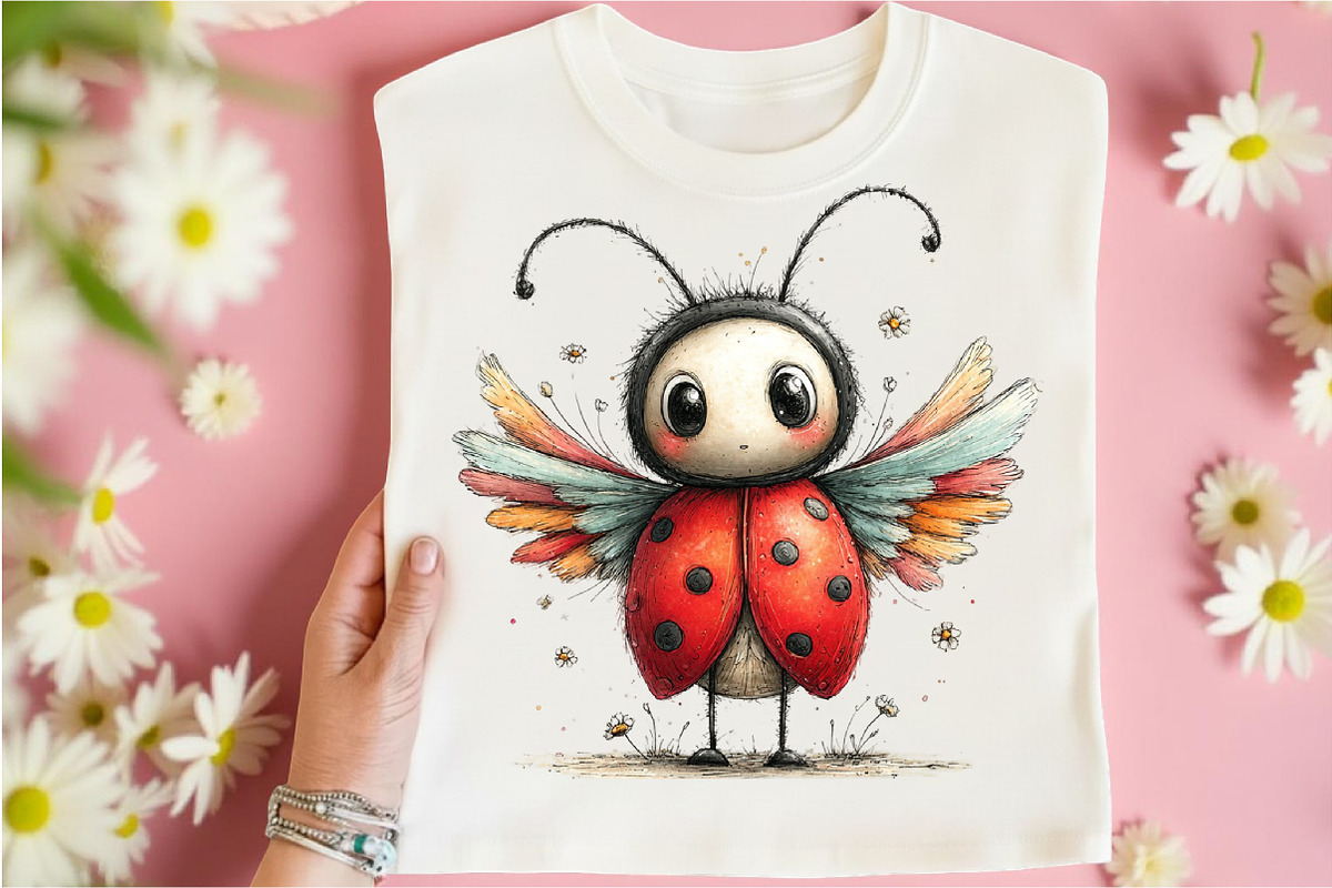 Whimsical Ladybug Clipart, an Illustration by Libby Wishes (Photo 3 of 8)