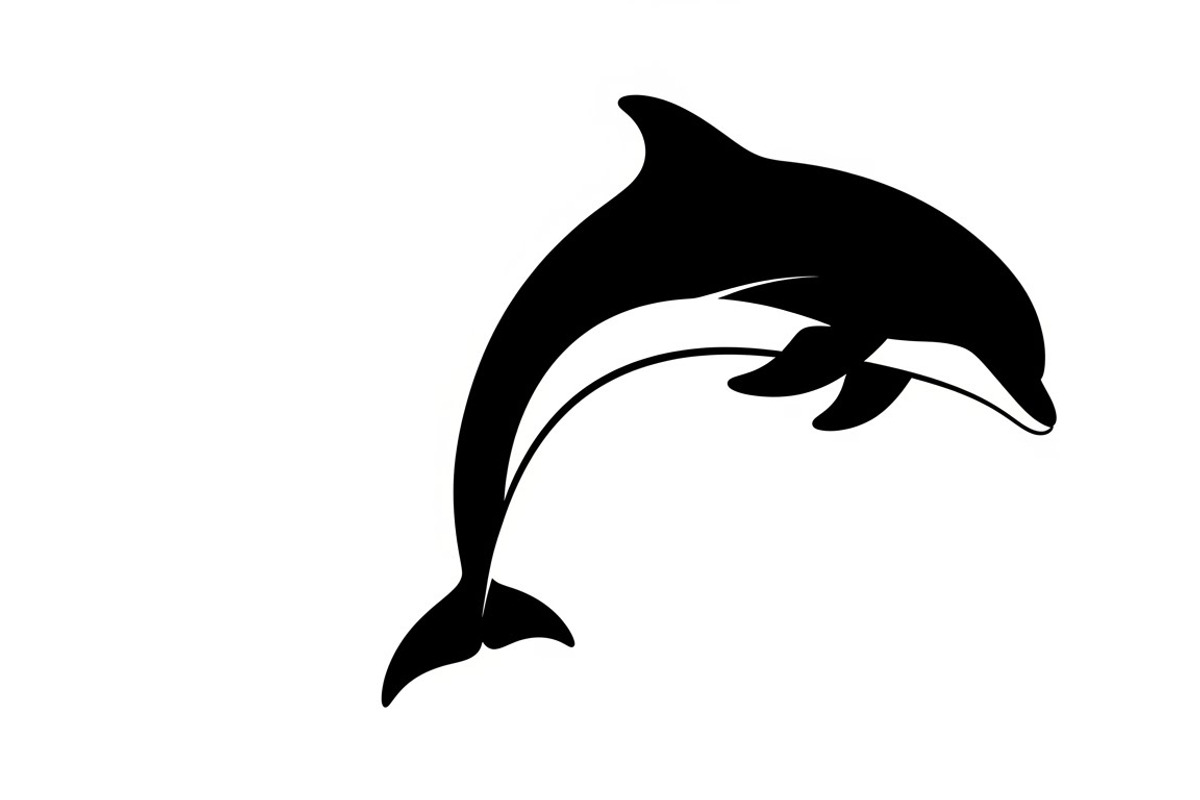 dolphin jumping silhouettes, an Illustration by Amazin_art (Photo 21 of 31)