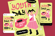 International Youth Day Flyer Set, a Flyer Template by Annora Studio (Thumbnail 2 of 6)