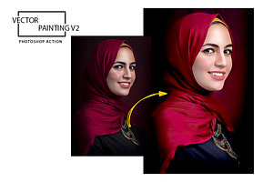 Vector Painting V2 Photoshop Actions