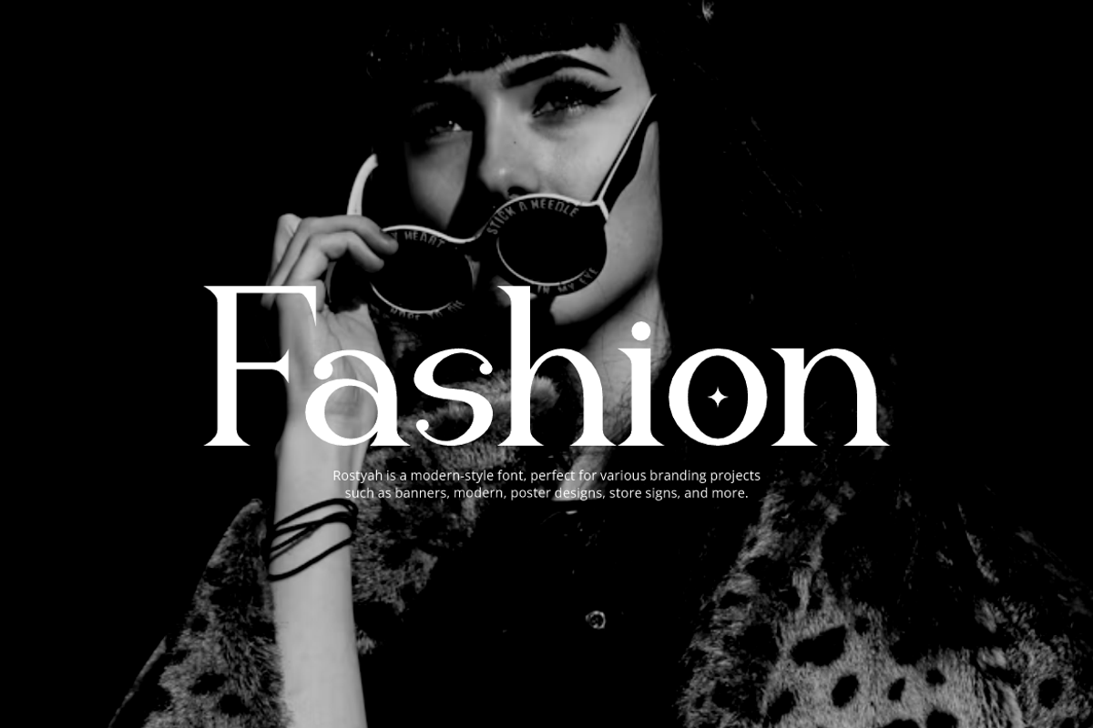 Rostyah - Elegant Serif Font, a Serif Font by Iqsiart Studio (Photo 2 of 8)