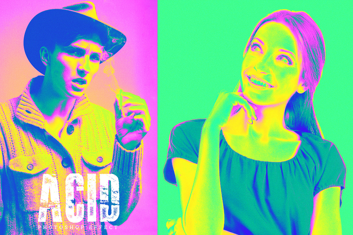 acid photoshop effect, an Action Add-On by S Graphic Studio (Photo 2 of 3)
