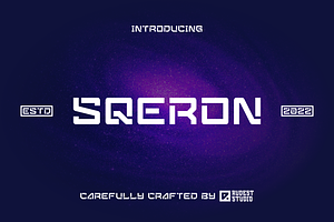 Sqeron - Sci-Fi Font