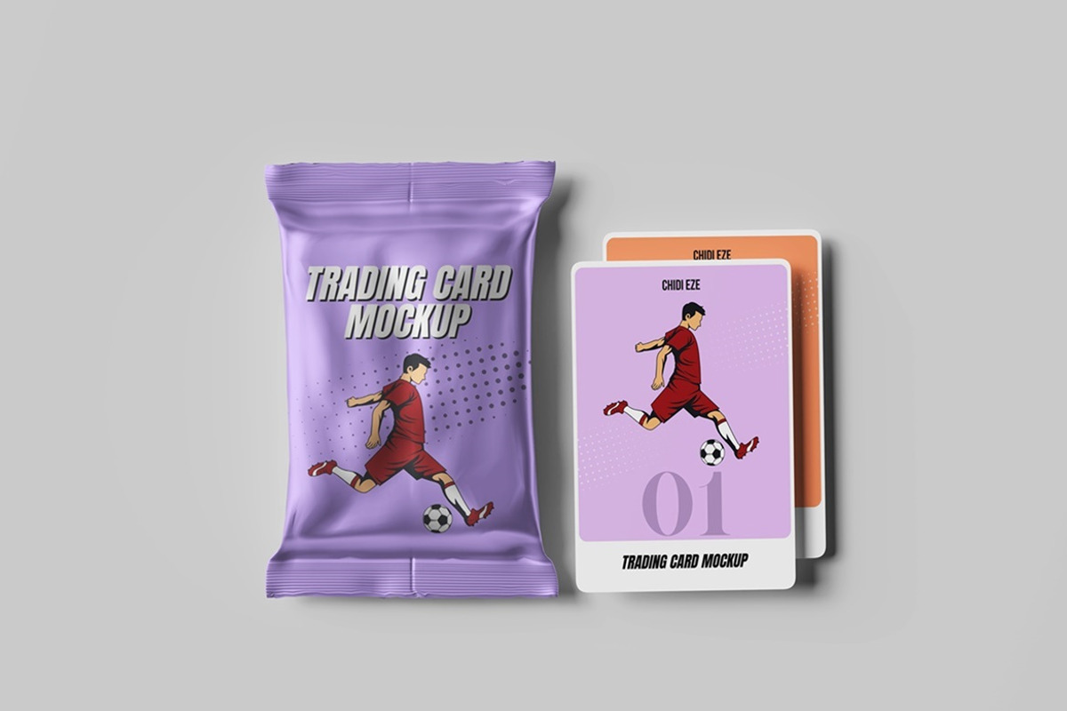 Trading Cards Mockup, a Packaging Mockup by Tokobeta (Photo 2 of 9)