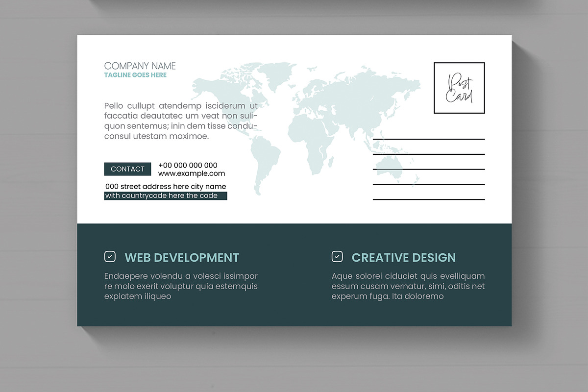Corporate Business Postcard Template, a Business Card Template by MightyDesign (Photo 3 of 6)