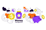 5 Money Management Illustration, a Finance Illustration by denayunebgt (Thumbnail 3 of 3)