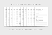 Slow Living Digital Planner Template, a Print Template by The Little Lily Studio (Thumbnail 4 of 5)