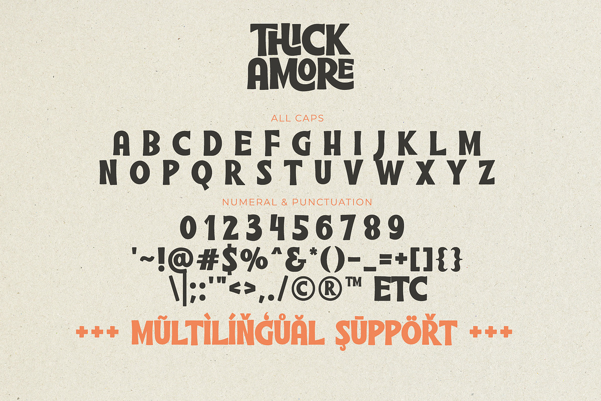 Thick Amore - All Caps Ligature Font, a Serif Font by Airotype (Photo 9 of 11)