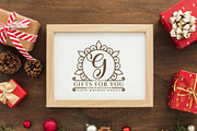 Holiday Elegant Monogram Font, a Symbol Font by Graphicxell (Thumbnail 5 of 10)