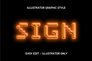 Neon Tech Text Effect, a Layer Style Add-On by studiogstock (Thumbnail 1 of 2)