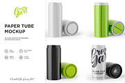 Opened Matte Paper Tube Mockup, a Packaging Mockup by Green Art (Thumbnail 6 of 6)
