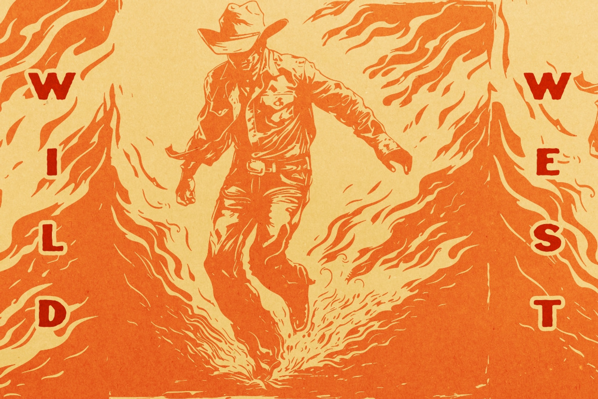 Western Cowboy and Cowgirl, an Illustration by Nocturnal Wolf (Photo 2 of 16)