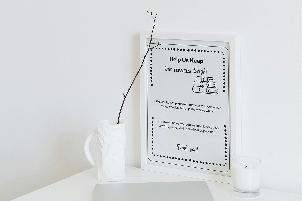 20 Airbnb Sign Bundle Template, a Stationery Template by SassyCorners (Photo 4 of 8)