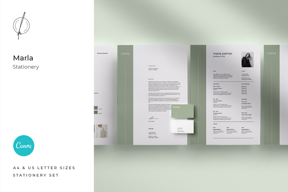 Marla Stationery, a Stationery Template by Loc Tropis (Photo 1 of 7)