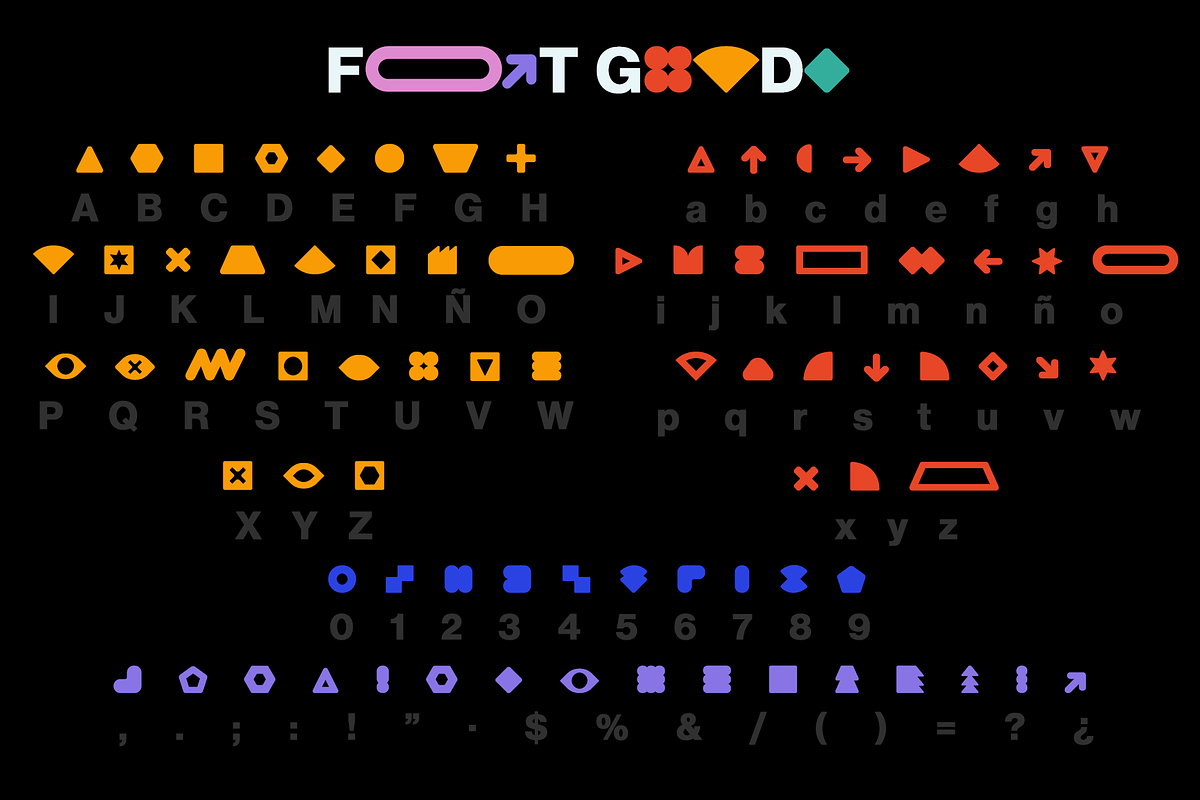 GEOMETRIK Font + Templates, a Symbol Font by Headquarters (Photo 2 of 4)