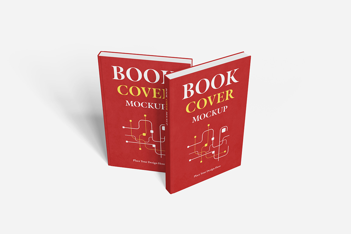 Book Cover Mockup PSD, an Advertising Mockup by Indah (Photo 2 of 5)
