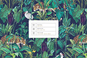 Emerald Wilderness Luxury Patterns!, a Pattern Graphic by Pink Linen (Thumbnail 2 of 11)