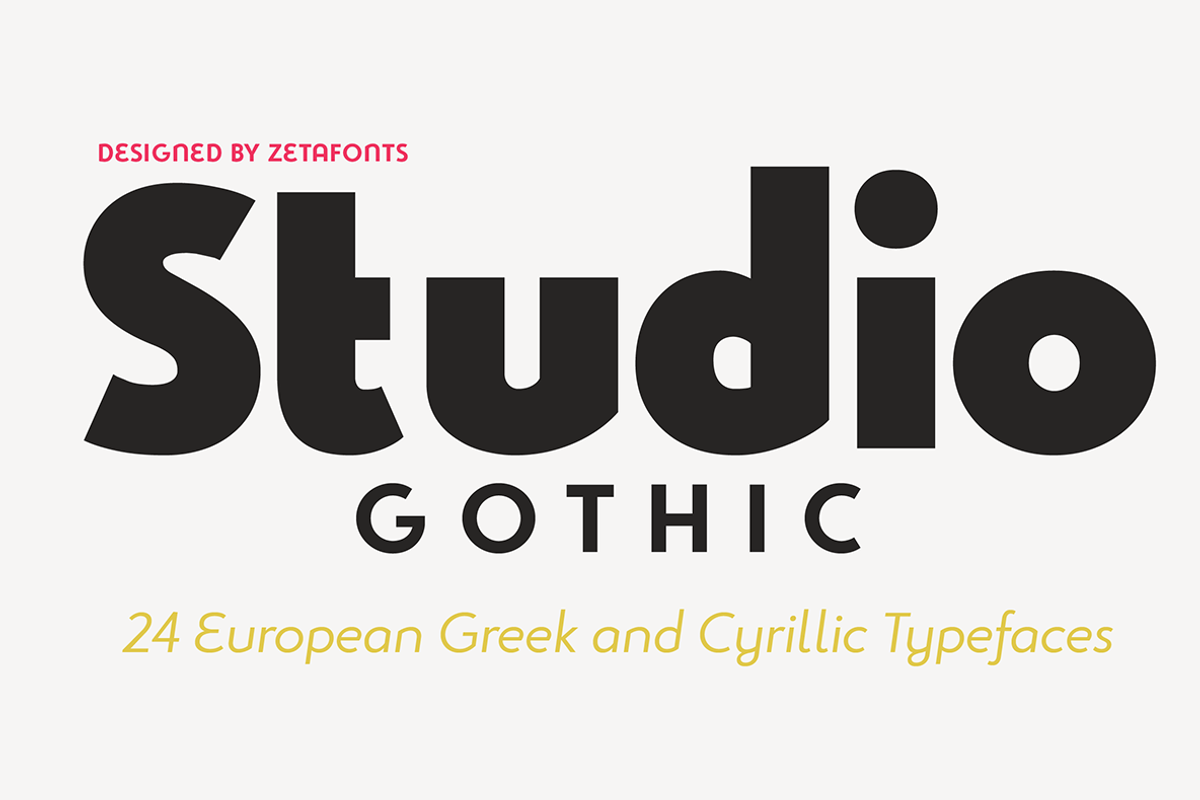 Studio Gothic - 24 fonts
