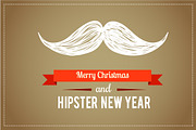 set of Hipster Christmas cards, a Decorative Illustration by Marish (Thumbnail 4 of 4)
