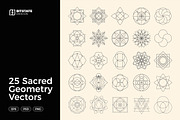 Sacred Geometry Vectors, an Object Graphic by Bitstate Design (Thumbnail 1 of 3)