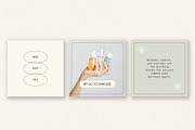 Modern Wellness Instagram Templates, a Social Media Template by denofdreamers (Thumbnail 2 of 6)