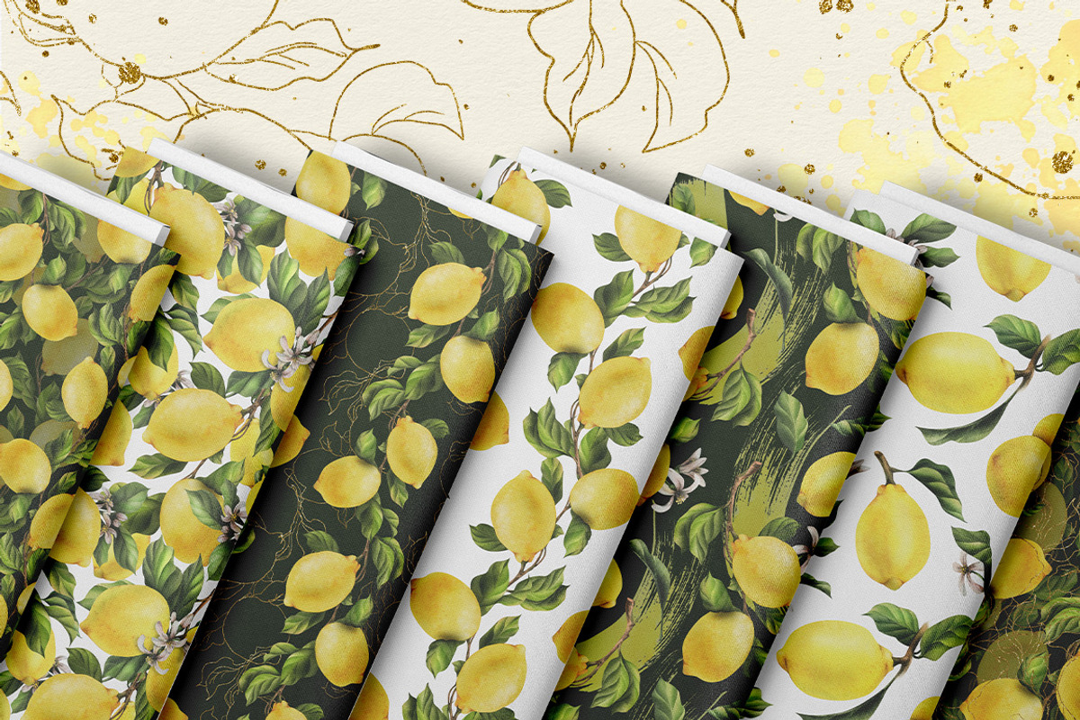 Lemons sunny watercolor clipart, a Food Illustration by NATASHA CHU (Photo 23 of 23)