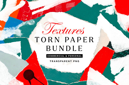 Torn Paper Texture PNG Bundle, a Texture Graphic by Century Library