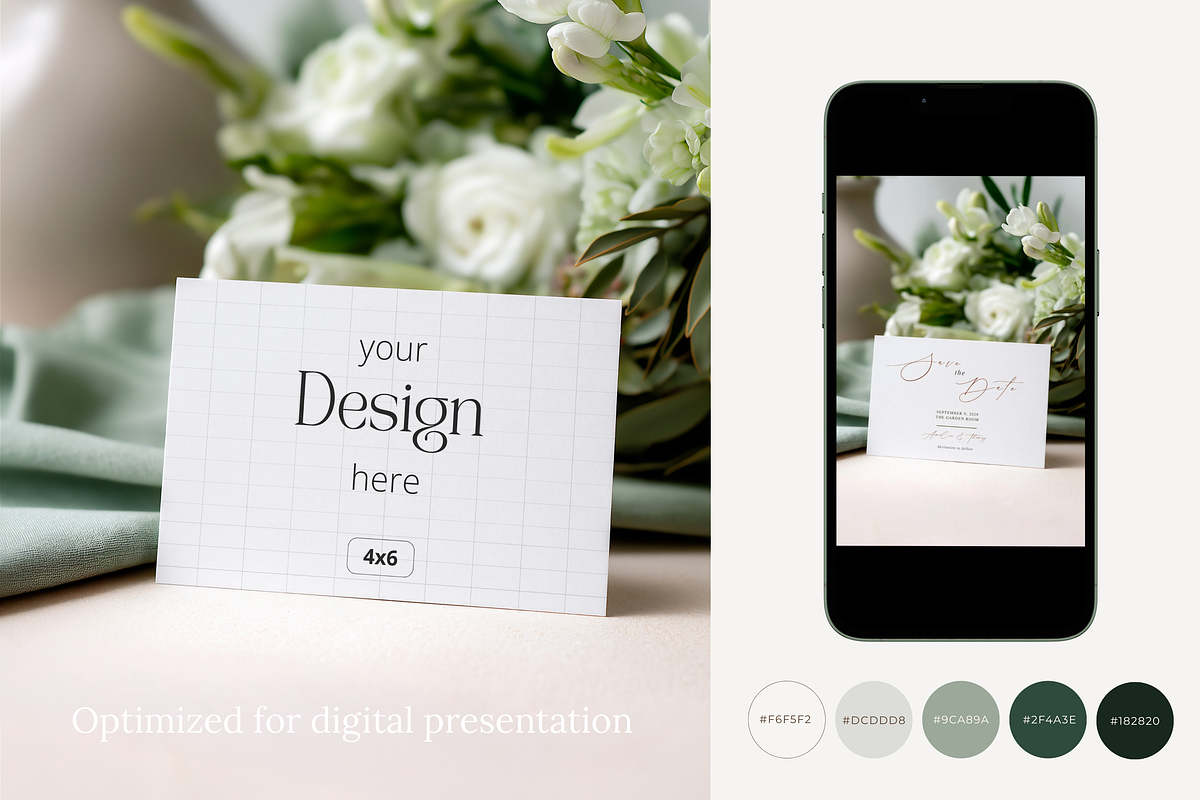 4x6 RSVP Horizontal Card Mockup, a Product Mockup by Serenefeeling (Photo 5 of 6)