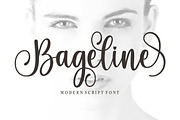 Bageline, a Script Font by Bosstype Studio (Thumbnail 1 of 8)