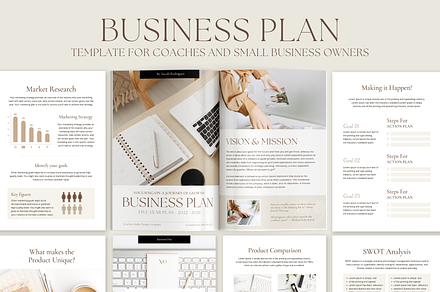 Business Plan Canva Template Coach