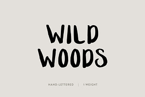 Wild Woods: A Hand-Lettered Font