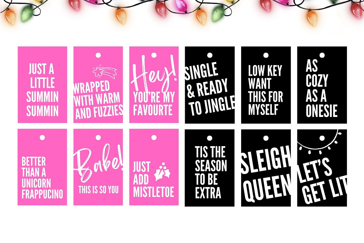 Cute Printable Christmas Tags, a Card Template by The Snap Shop (Photo 2 of 3)