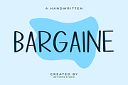 Bargaine Handwritten Font, a Handwritten Font by Artiveko (Thumbnail 1 of 10)