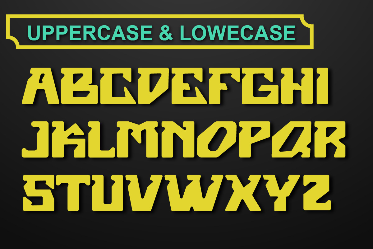 Digital Threat Robotic Display Font, a Sans Serif Font by IHDSTD (Photo 5 of 6)