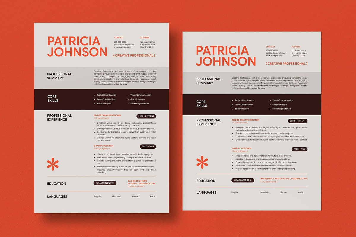 Resume & Cover Letter, a Resume Template by graphicook (Photo 3 of 3)
