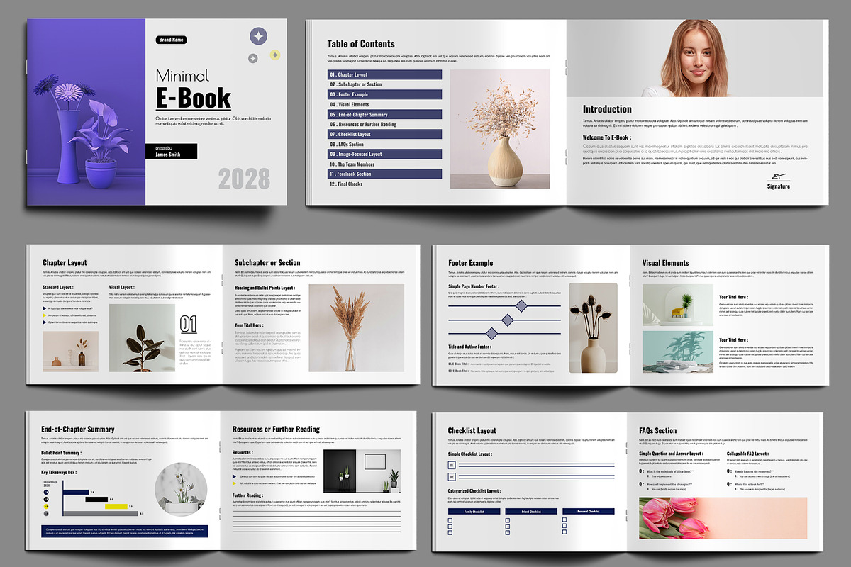 Clean Ebook Layout Landscape, a Brochure Template by MightyDesign (Photo 2 of 6)