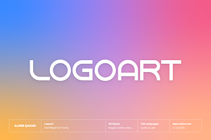 Logoart Branding Font Family, a Sans Serif Font by alpercakici