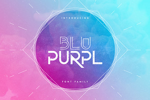 BluPurpl Font Family Extra 70% OFF