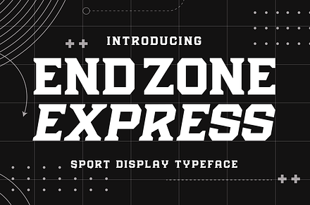 Endzone Express - Sport Typeface, a Serif Font by HipFonts
