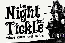 Night Tickle a Horror Playful Font