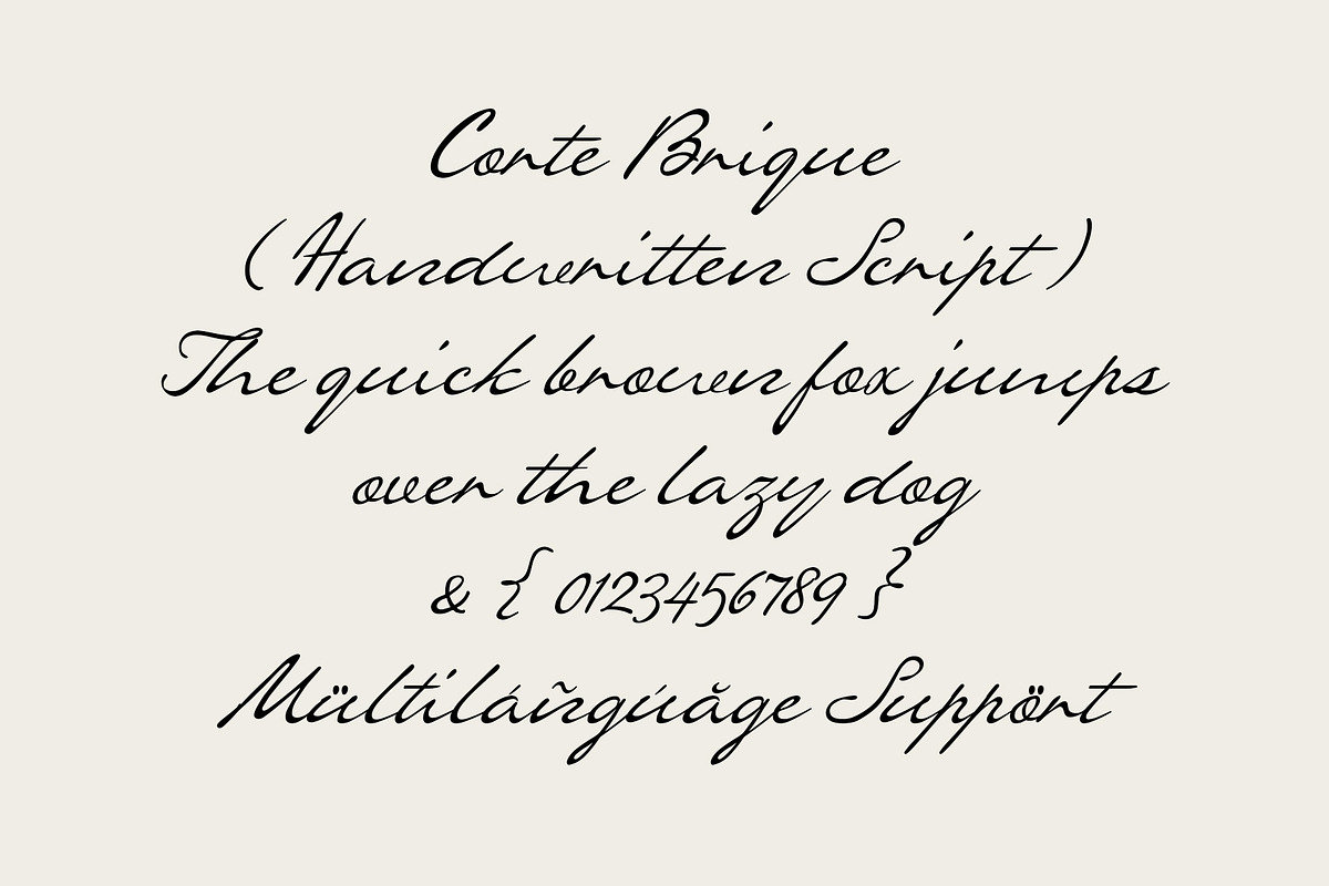 ED Corte Brique - Handwritten script, a Handwritten Font by Emyself Design (Photo 9 of 10)