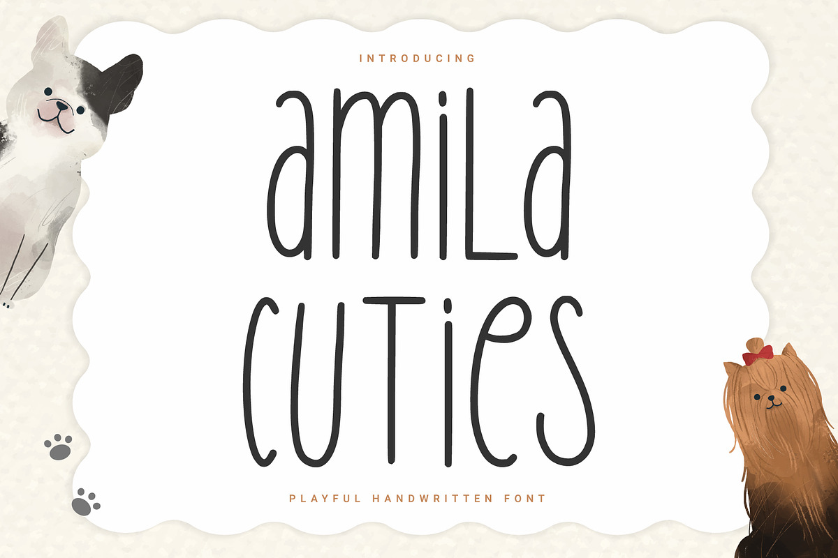 Amila Cuties, a Sans Serif Font by Prioritype Co (Photo 1 of 10)